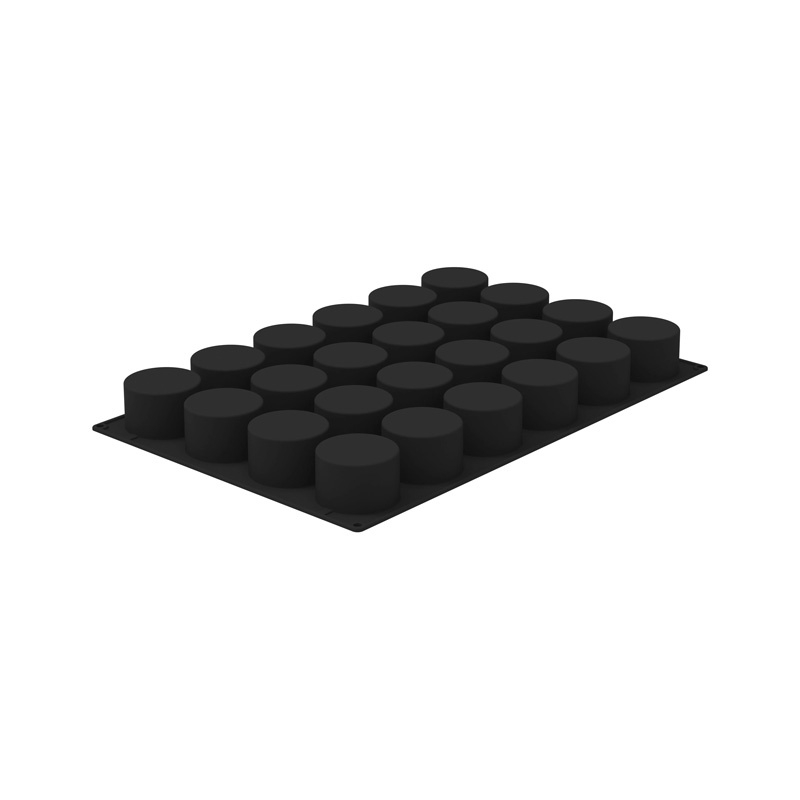 Forma Silicon Cilindru Monoportii Ø 8 x H 4.5 cm, 24 cavitati, 225 ml (SQ096) [3]