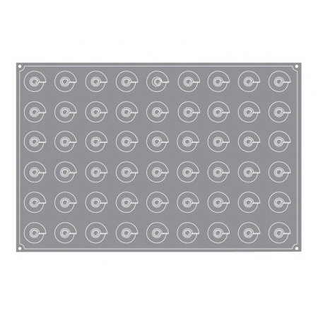 Forma Pavoflex 60x40 cm Con Ø4xh4.3 cm, 54 cavitati, 30 ml [2]