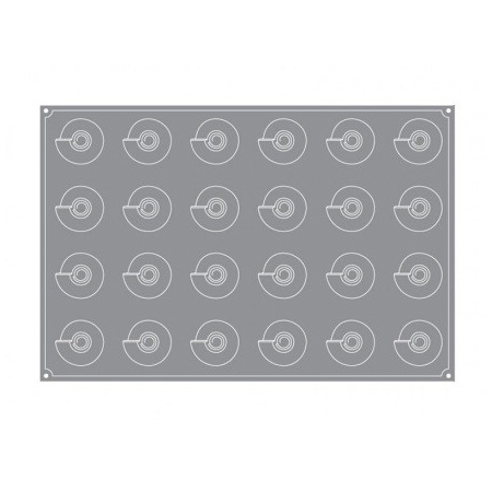 Forma Pavoflex 60x40 cm Con Ø6xh6.5 cm, 24 cavitati, 125 ml [2]
