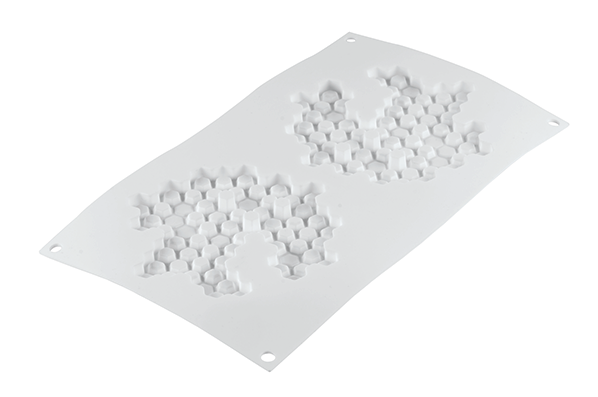 Forma Silicon Decor Top/Insertie, Fagure Ø 14 x H 1 cm, 2 cavitati (MIEL 80) [4]