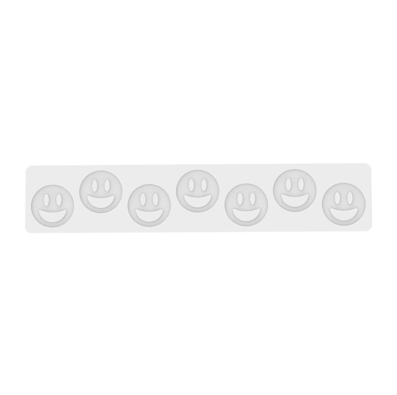 Forma Silicon Decor Top/Insertie, Smiley Face Ø 5 x H 0.2 cm, 7 cavitati, 2 ml [2]