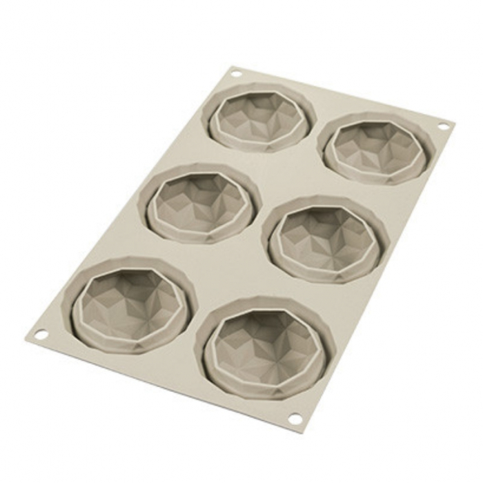 Forma Silicon Diamant Ø 6.8 x H 4.2 cm, 6 cavitati x 110 ml, Mini Ge mma [2]