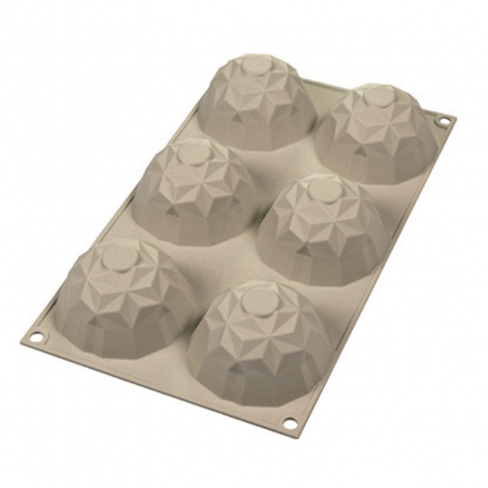 Forma Silicon Diamant Ø 6.8 x H 4.2 cm, 6 cavitati x 110 ml, Mini Ge mma [3]