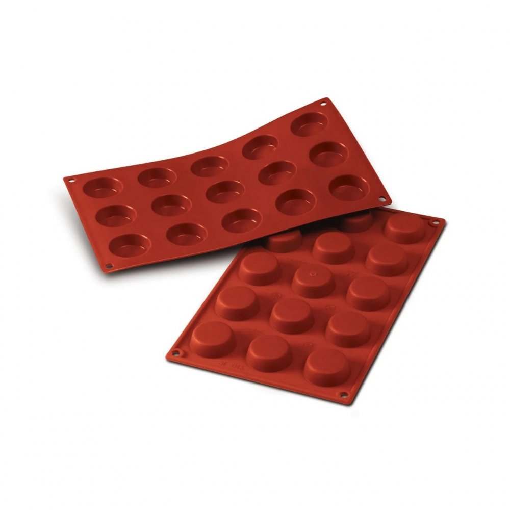Forma Silicon Discuri Ø 4 x H 1.3 cm, 15 cavitati, 20 ml (SF043) [1]