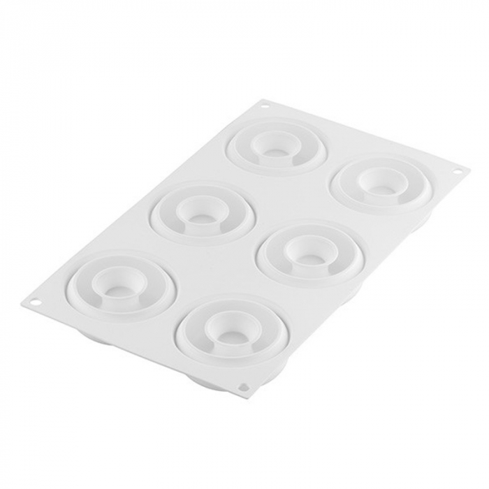 Forma Silicon Donuts Ø 7.2 x H 2.7 cm, 6 cavitati, 80 ml [3]