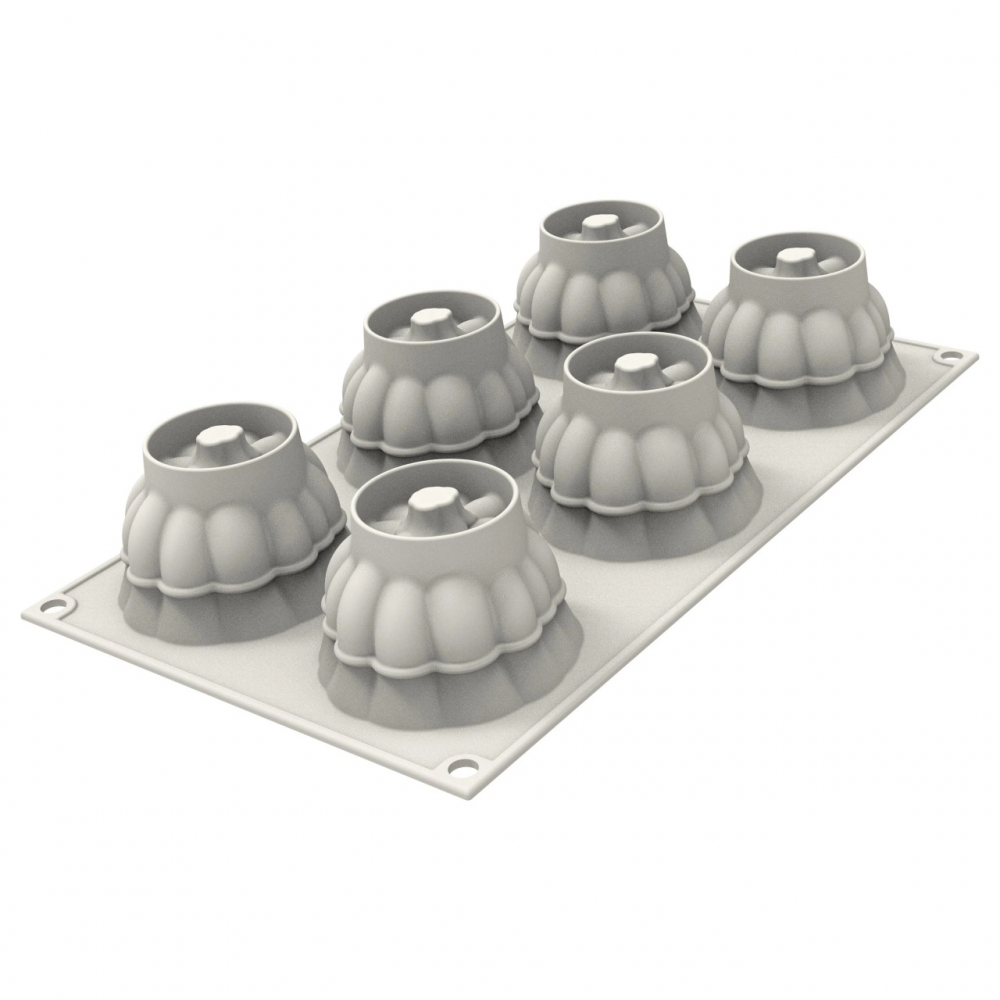 Forma Silicon Dovleac Ø 6.7 x H 5 cm, 6 cavitati x 100 ml [2]