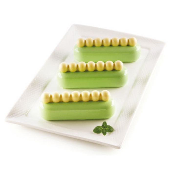 Forma Silicon Ecler Chic 13 x 3.8 x H 4 cm, Kit 2 forme x 6 cavitati x 140 ml [2]