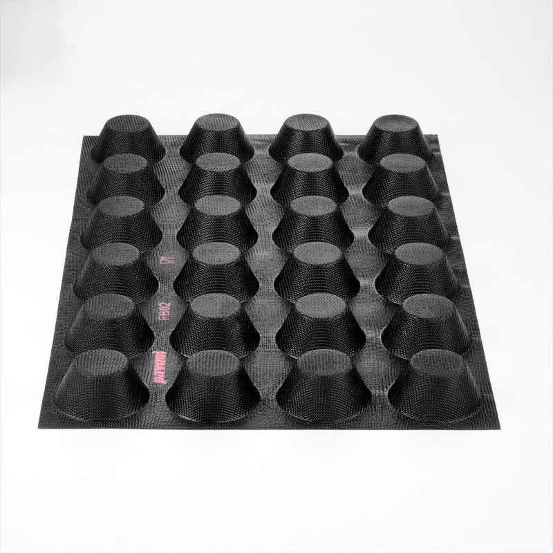 Forma Silicon Fiberform 60x40cm 24 cavit. Muffin Ø 8 x H 4 cm, 110 ml [3]