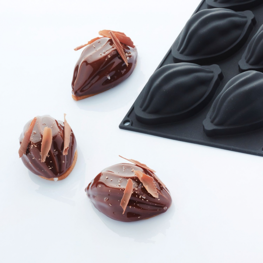 Forma Silicon Fruct Cacao 9.5 x 6.1 x H 3.9 cm, 6 cavitati, 95 ml [1]