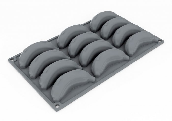 Forma Silicon Gourmand Banane 9 x 4.05 x H 2.5 cm, 12 cavitati [4]