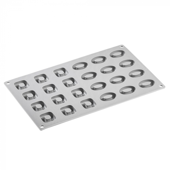 Forma Silicon Gourmand Oval 4 x 2.8 x H 1 cm/Patrat 3.1 x 3.1 x H 1 cm, 24 cavitati [3]