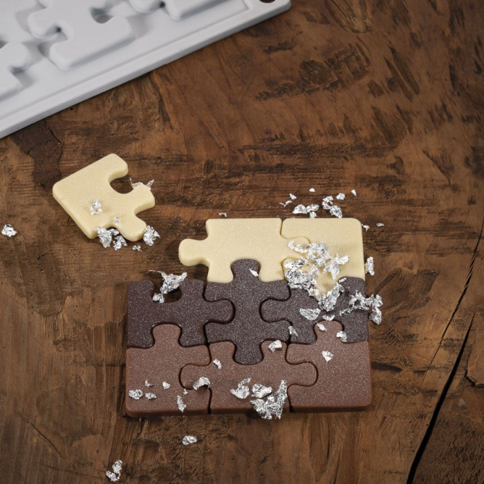 Forma Silicon Gourmand Puzzle 9 x 9 x H 0.4 cm, 18 cavitati [5]