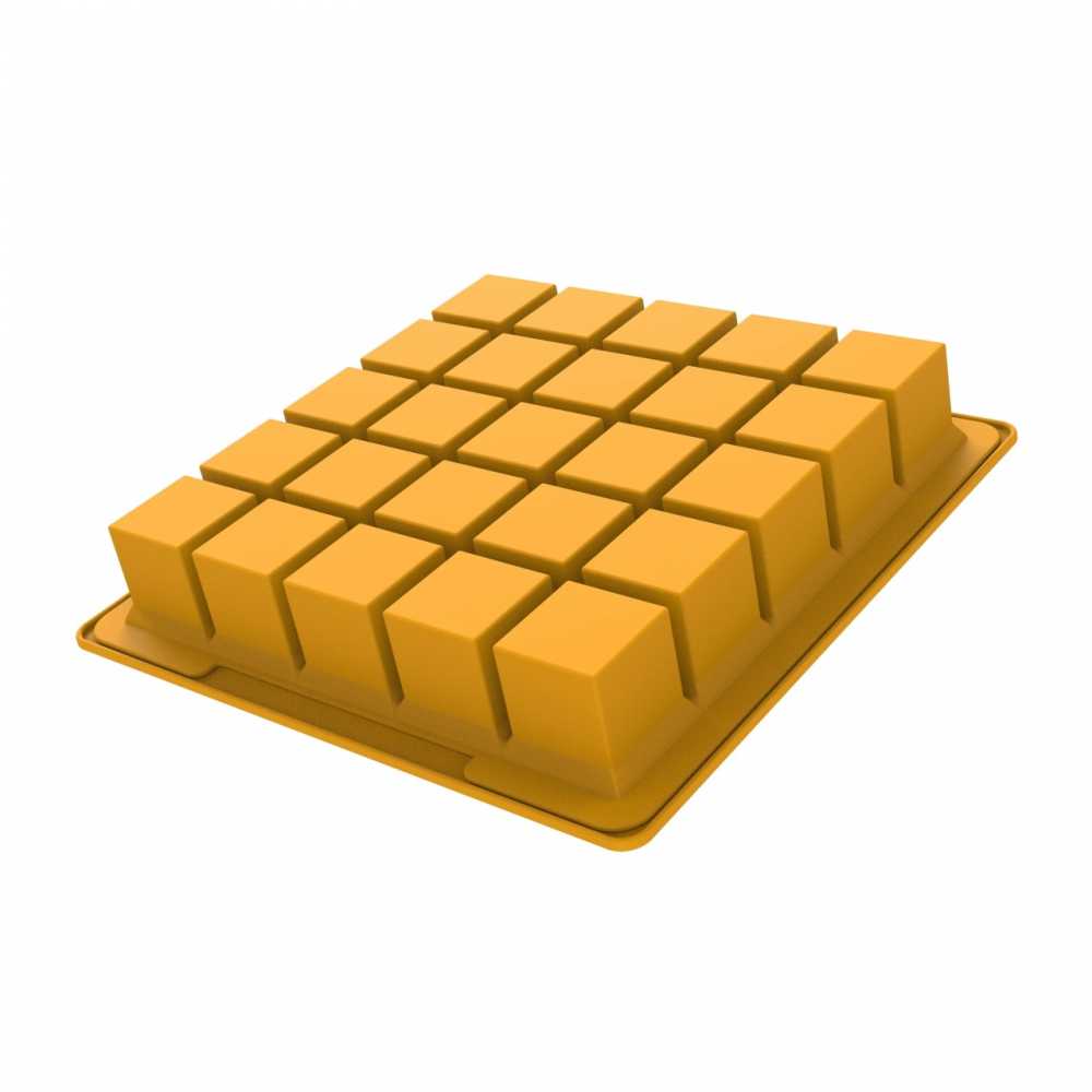 Forma Silicon Ice Cub 3 x 3 x H 3 cm, 25 cavitati x 26 ml, Set 2 buc [5]