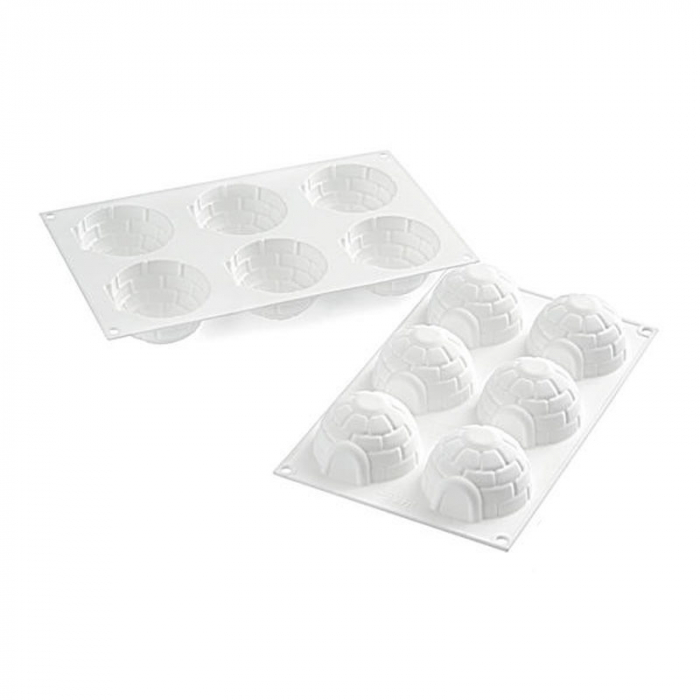 Forma Silicon Igloo Ø 7.6 x H 4.2 cm, 6 cavitati x 115 ml [2]