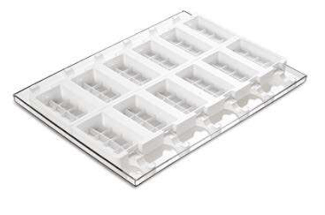 Forma Silicon Inghetata Choco Stick, 2 forme silicon x 6 cav. 9.2 x 4.8 x H 2.4 cm, 90 ml, 50 bastonase [2]