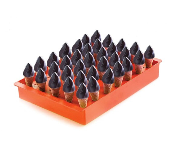 Forma Silicon Inghetata / Mignon Fiamma Ø 3 x H 3.5 cm, 26 cavitati, 12.5 ml [7]