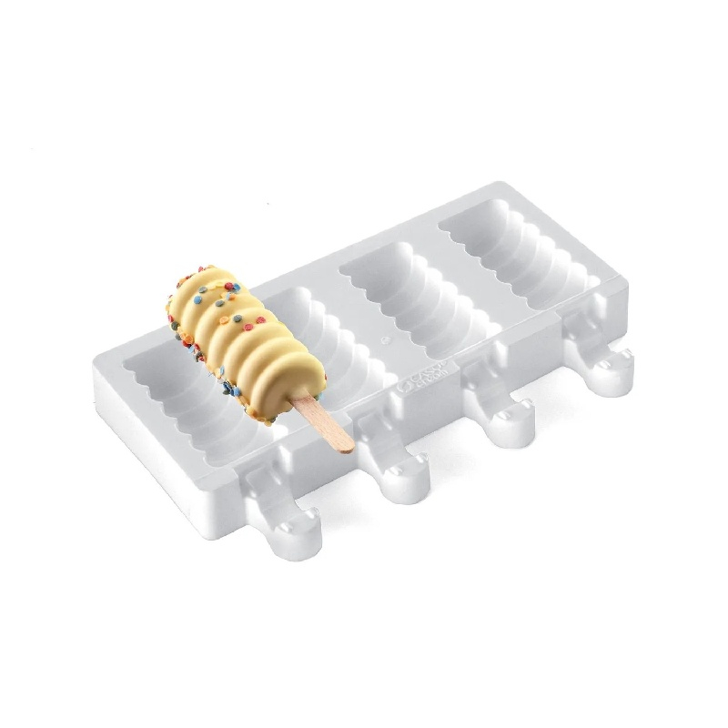 Forma Silicon Inghetata Mini Tango GEL04M, 4 cavitati x 9.1 x 8.5 x H 2.3 cm, 36 ml, 50 bastonase [4]