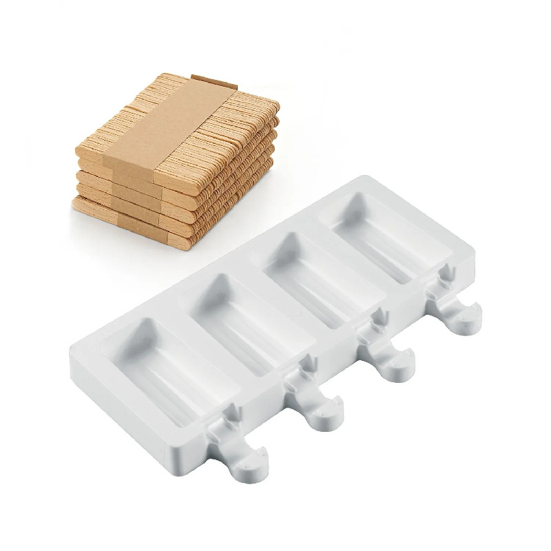 Forma Silicon Inghetata Mini Vintage GEL10M, 4 cavitati x 3.7 x 7 x H 1.8 cm, 37 ml, 50 bastonase [2]