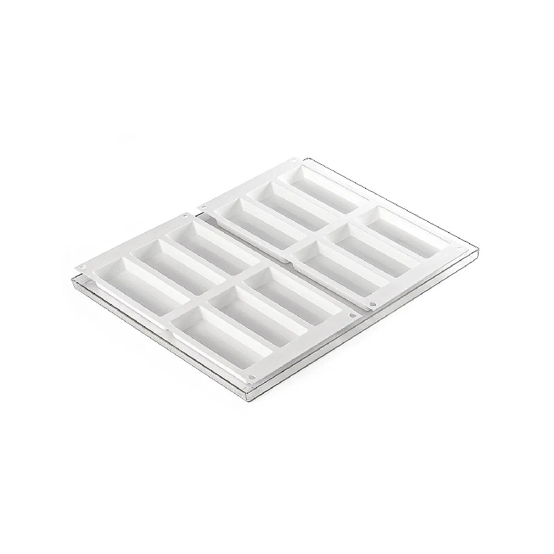 Forma Silicon Inghetata Sandwich Biscuit Slim, 2 forme silicon x 6 cav. 12 x 4.5 x H 2 cm, 110 ml (BISC03) [2]