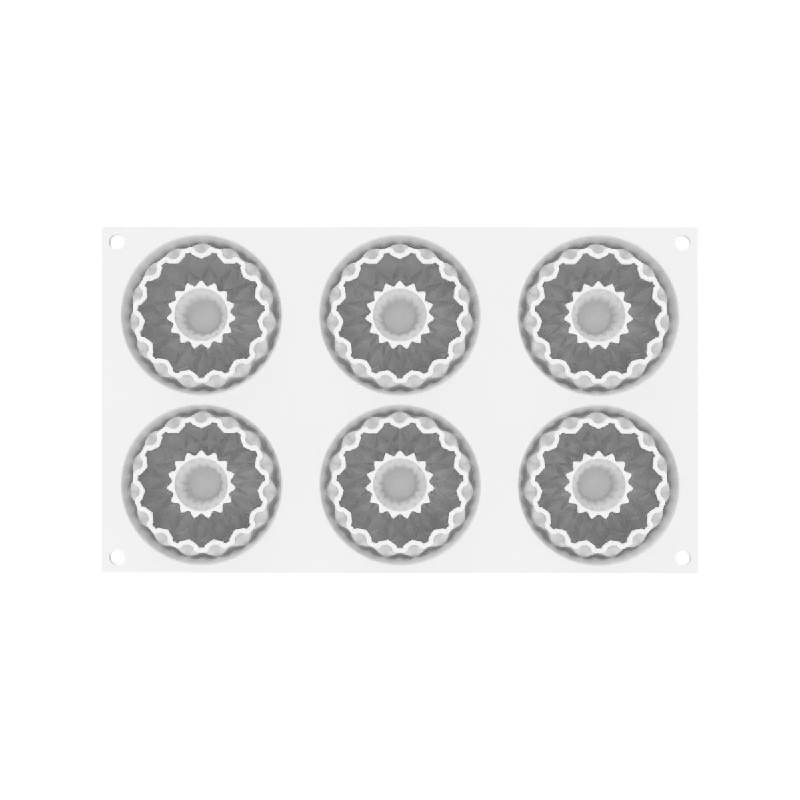 Forma Silicon Kaleido 75 Ø 7.5 x H 2.5 cm, 6 cavitati x 75 ml [4]