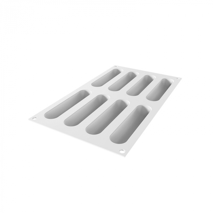 Forma Silicon Kit Ecler 12.2 x 2.6 x H 1.6 cm, 8 cavitati 40 ml + Covoras Microforat 16 cavitati [5]