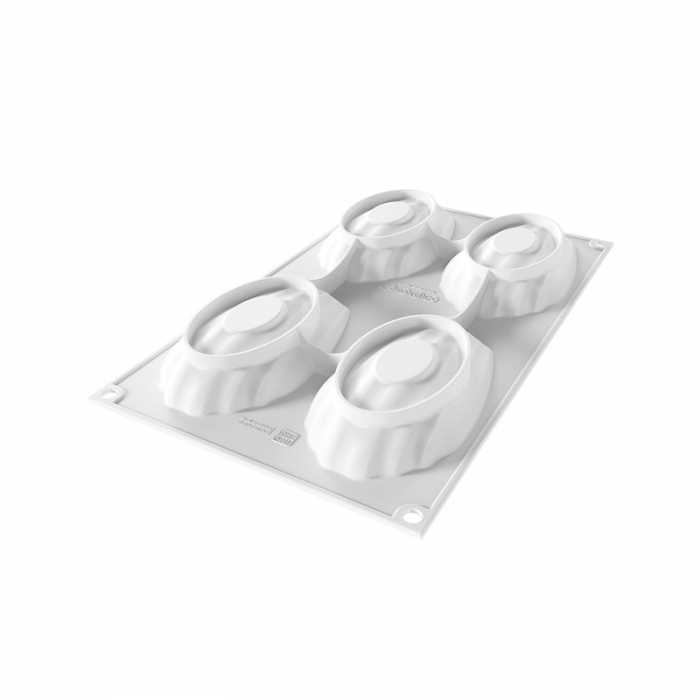 Forma Silicon Madeleine XL 11.7 x 7 x H 2.2 cm, 4 cavitati, 95 ml [3]