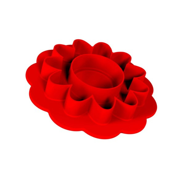 Forma Silicon Margareta Daisy Ø 5.8 x H 4.1 cm, 8 cavitati x 62 ml + decupator [4]