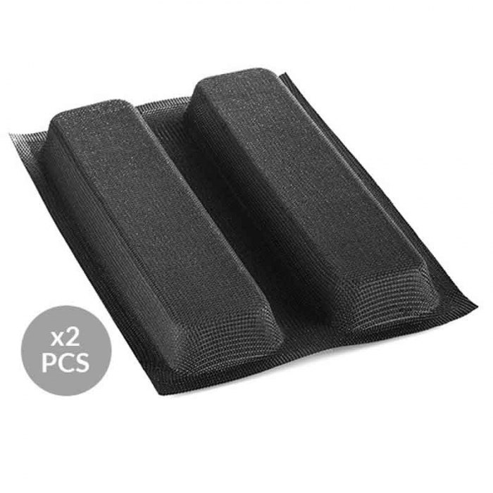 Forma Silicon Microforata 30.5 x 20.3 cm, 2 Cavitati 27 x 7 x H 3 cm, Set 4 buc [2]