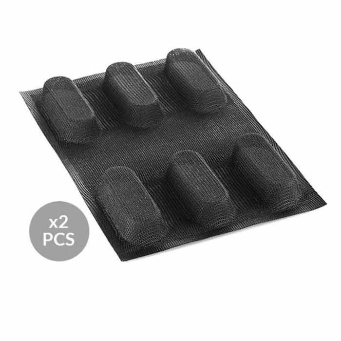 Forma Silicon Microforata 30.5 x 20.3 cm, 6 Cavitati 9.5 x 4 x H 2.5 cm, Set 2 buc [5]