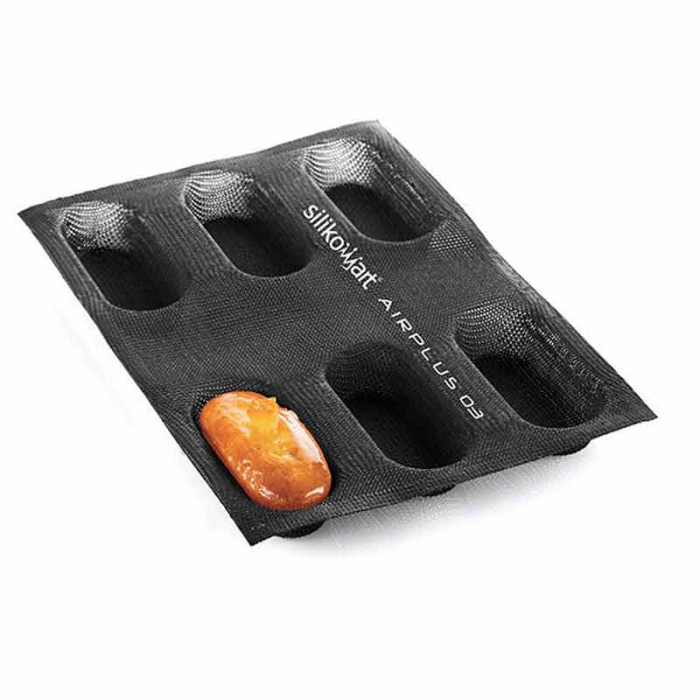Forma Silicon Microforata 30.5 x 20.3 cm, 6 Cavitati 9.5 x 4 x H 2.5 cm, Set 2 buc [2]