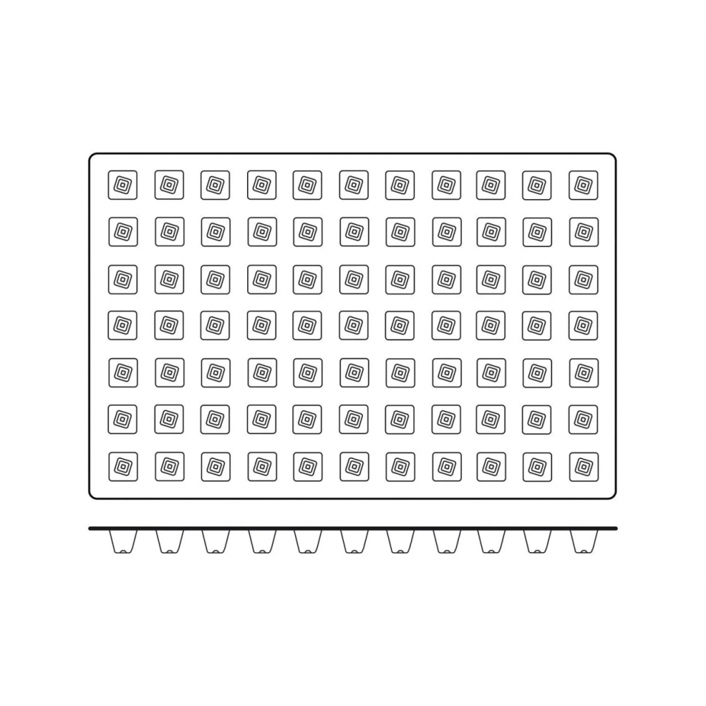 Forma Silicon Mini Piramid Mignon 2.8 x 2.8 x H 2.5 cm, 77 cavitati, 11 ml, (SQ046) [4]