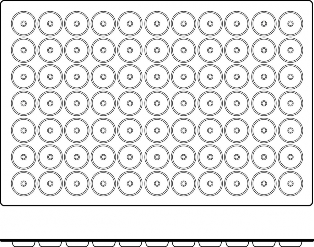 Forma Silicon Mini Savarin Mignon Ø 4.1 x H 1.2 cm, 77 cavitati, 12 ml (SQ033) [3]