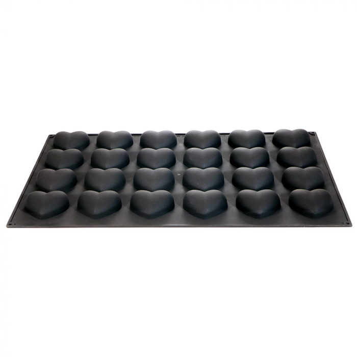 Forma Silicon Inima Monoportii Ø7.5 x H 3 cm, 24 cavitati, 90 ml [2]