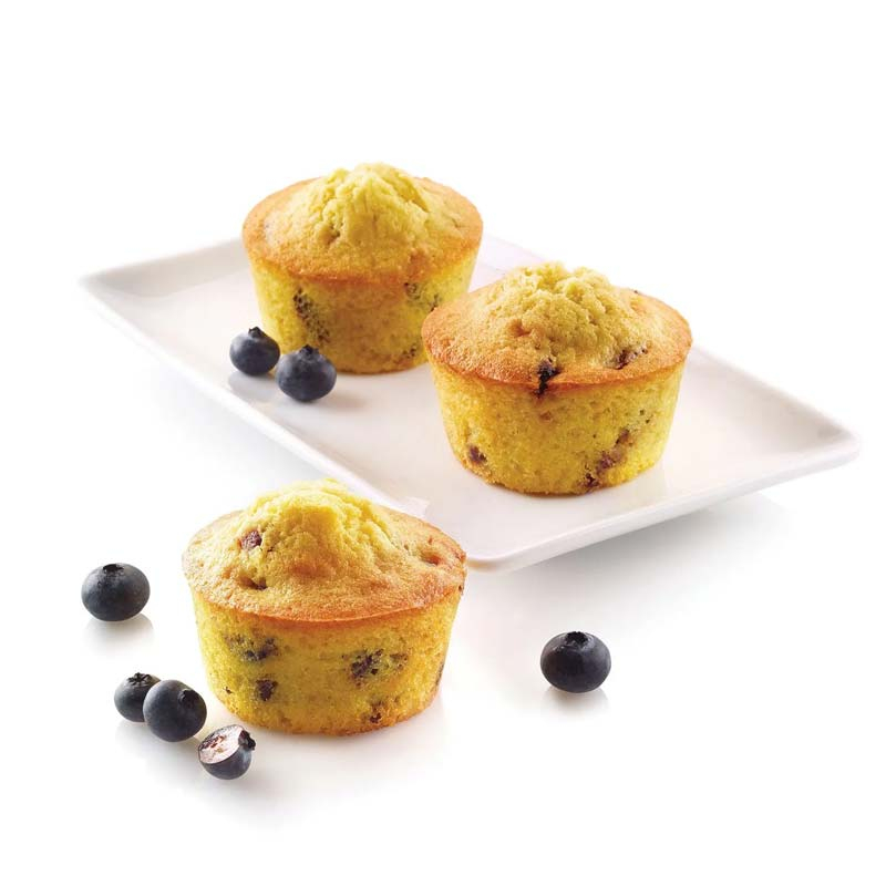 Forma Silicon Muffin mediu Ø 6.8 x H 3.8 cm, 6 cavitati, 119 ml [2]
