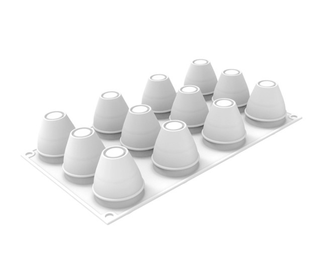 Forma Silicon Ou Ø 4.6 x H 6.3 cm, 12 cavitati x 70 ml [2]