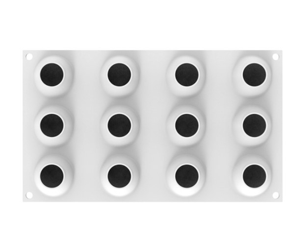 Forma Silicon Ou Ø 4.6 x H 6.3 cm, 12 cavitati x 70 ml [3]