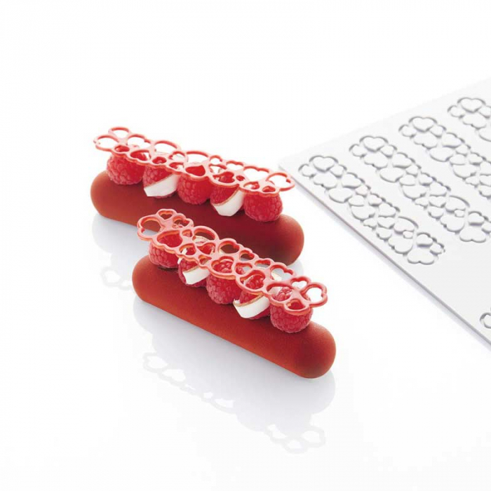 Forma Silicon PavoDecor Inima Forma Alungita, 10 cavitati 12 x 2.7 x H 0.2 cm, 2.6 ml [3]