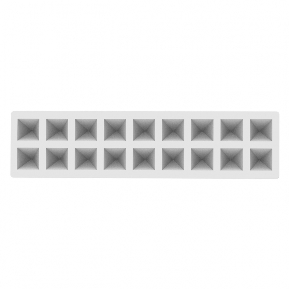 Forma Silicon Piramid 3.2 x 3.2 x H 3.2 cm, 18 cavitati x 11 ml [2]