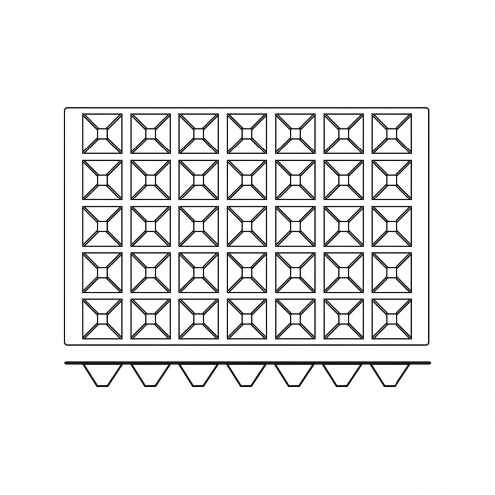 Forma Silicon Piramida Monoportii 6.5 x 6.5 x H 3.5 cm, 35 cavitati, 61 ml, (SQ010) [3]
