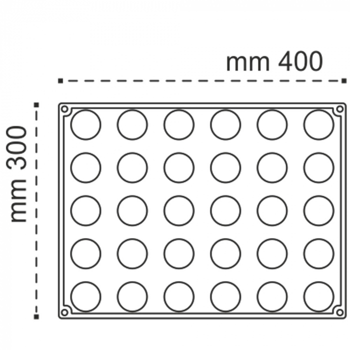 Forma Silicon Planet, Mignon Ø 3.8 x h 2 cm, 18 ml, 30 cavitati [2]