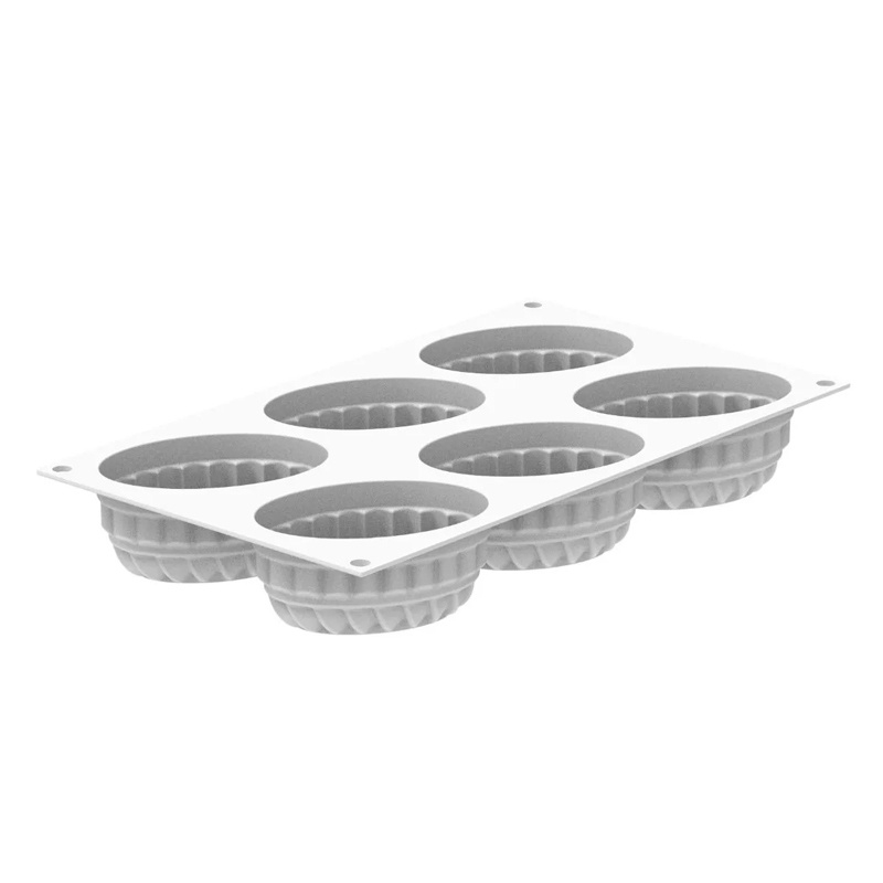 Forma Silicon Pleincoeur Oval 12.4 x 8.4 x H 4.3 cm, 6 cavitati x 145 ml [4]
