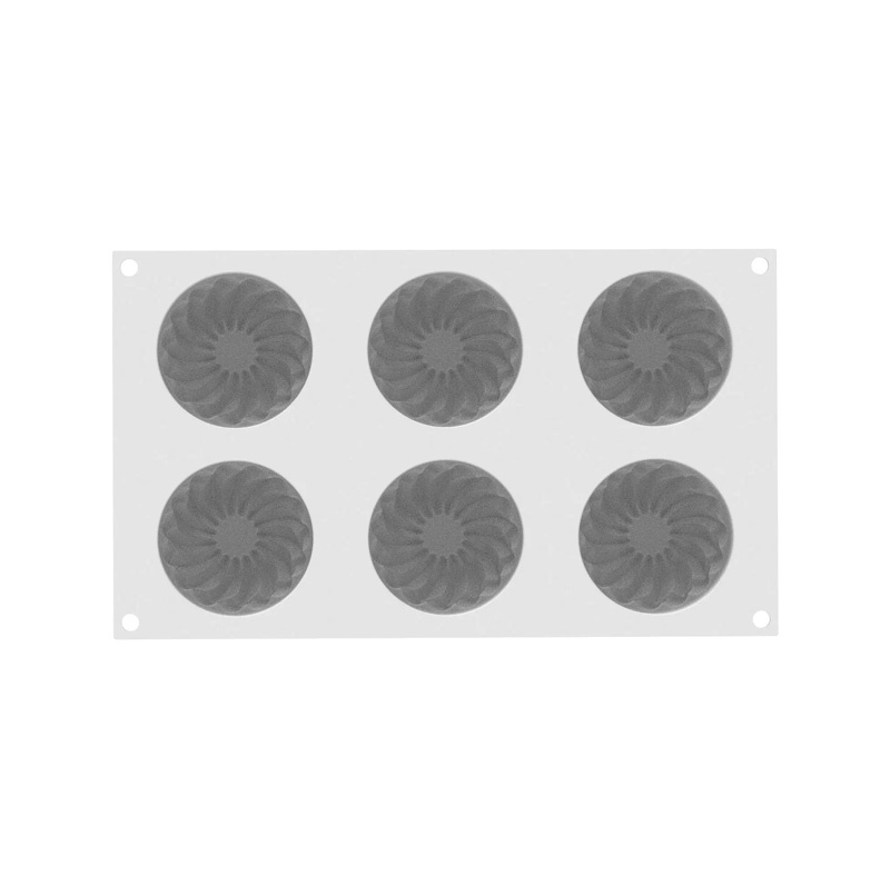 Forma Silicon Pleincoeur Rotund Ø 7 x H 4.8 cm, 6 cavitati x 142 ml [4]