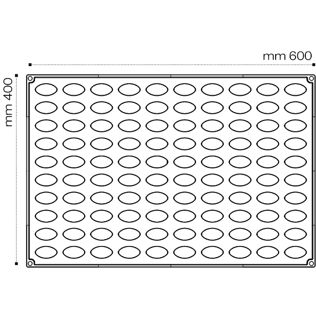 Forma Pavoflex 60x40 cm Quenella 3D 4.2x2xh2 cm, 100 cavitati, 8 ml [5]