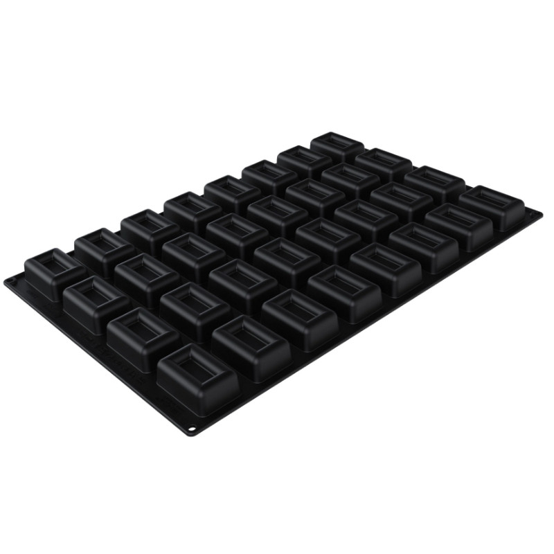 Forma Silicon Rectangle Savarin 7.8 x 5.1 x H 2.8 cm, 32 cavitati, 90 ml (SQ089) [3]