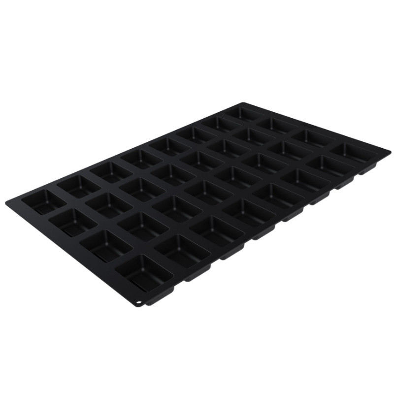 Forma Silicon Rectangle Savarin 7.8 x 5.1 x H 2.8 cm, 32 cavitati, 90 ml (SQ089) [4]