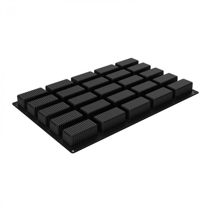 Forma Silicon Righe 10 x 4.8 x H 4 cm, 25 cavitati, 180 ml (SQ085) [2]