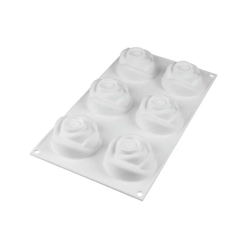 Forma Silicon Rosa Monoportii Ø 7 x H 5.5 cm, 6 cavitati, 145 ml [3]