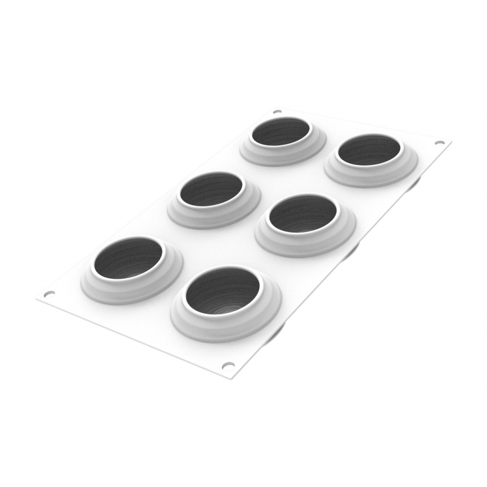 Forma Silicon Sara 7.4 x 7.5 x H 3 cm, 6 cavitati x 100 ml [2]