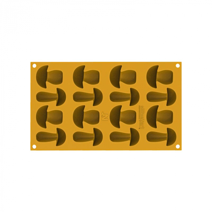 Forma Silicon Silikomart NaturaE Ciupercuta 5.9 x 3.6 x H 1.8 cm, 20 ml, 16 cavitati [2]