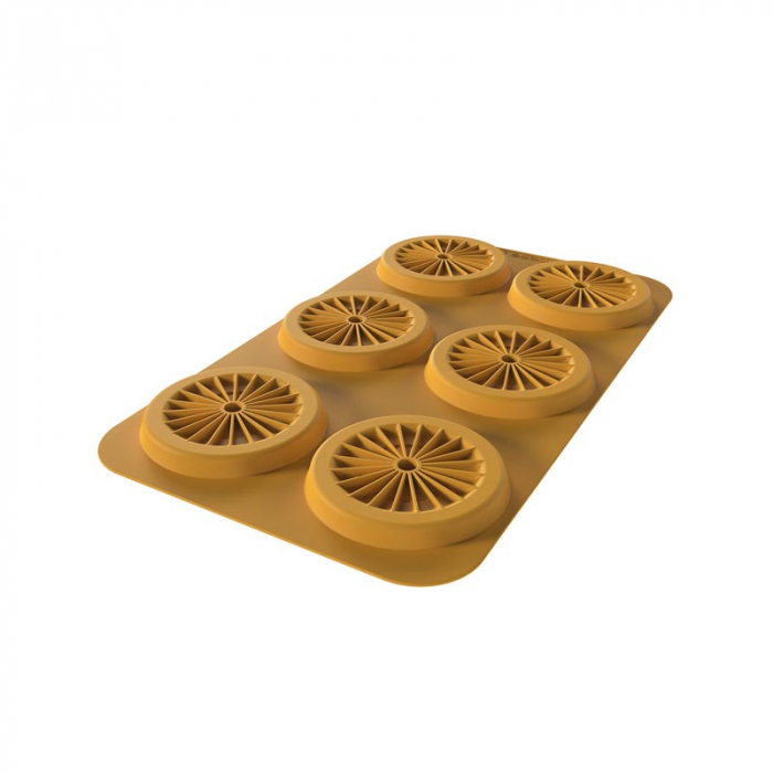 Forma Silicon Silikomart NaturaE Farfurie Ø 11.5 x H 1.5 cm, 80 ml, 6 cavitati [3]